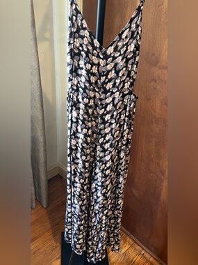 Rip Curl Black Floral Jumpsuit